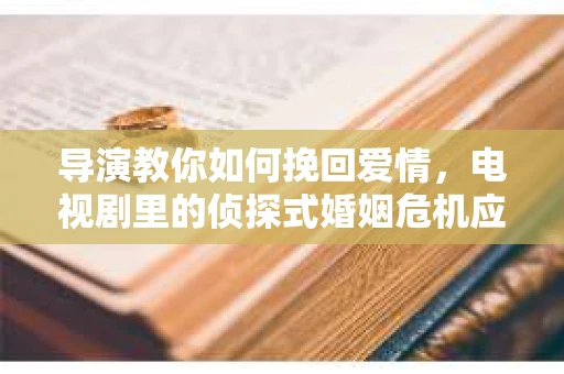 导演教你如何挽回爱情，电视剧里的侦探式婚姻危机应对法